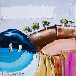 Vibrant Coastal Sailboats