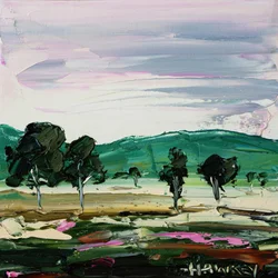 Vibrant Countryside Trees