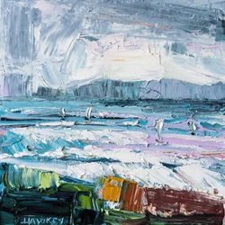 Vibrant Seaside Sails