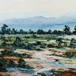 Vibrant Textured Landscape