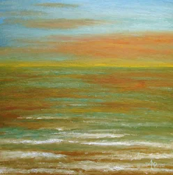 Abstract Ocean Sunset