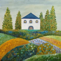 Blue Roof Countryside Home
