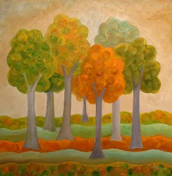 Colorful Autumn Grove