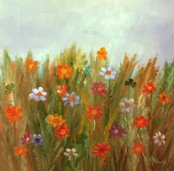 Colorful Flower Field
