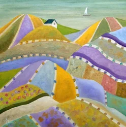 Colorful Patchwork Hills