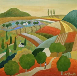 Colorful Tuscan Landscape