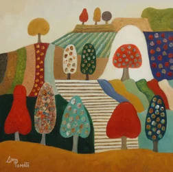 Colorful Whimsical Trees