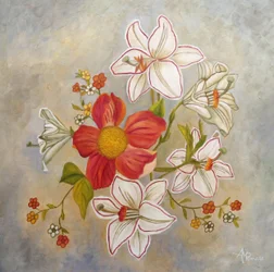 Elegant White Lilies
