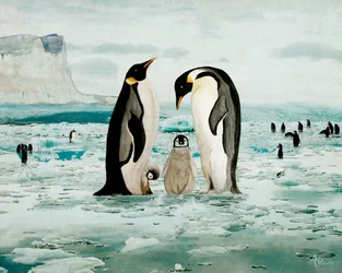 Emperor Penguin Family