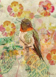 Hummingbird and Blossoms