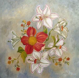 Red White Floral Bouquet
