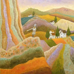 Tuscan Hills Figure