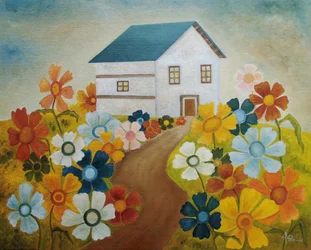 Whimsical Flower House