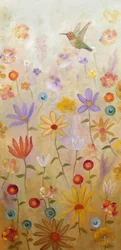 Whimsical Hummingbird Garden