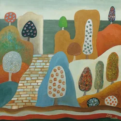 Whimsical Tree Landscape