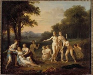 Diane discovering the pregnancy of Callisto (18th century)