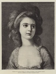 Portrait of Countess Potocka, in the Dresden Gallery