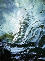 Blue Green Fluid Motion