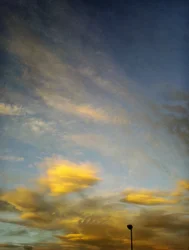 Dusk Golden Clouds