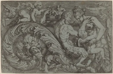 Decorative Panel with Mythological Figures