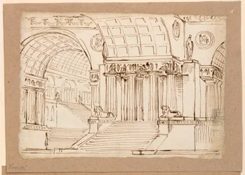 Stage Design, Antique Building with Vaults
