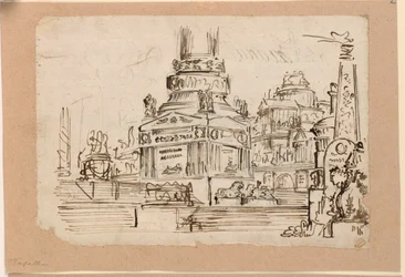 Stage Design, Pedestal of Monument