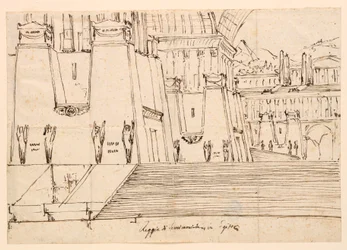 Stage Design for Semiramide by Gioachino Rossini