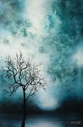 Misty Teal Tree