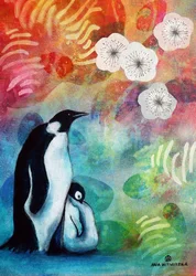 Penguin Family Blossom