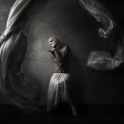 Dramatic Wrapped Figure