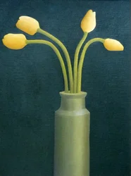Four Yellow Tulips