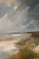 Stormy Beach Serenity