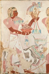 Copy of wall painting from private tomb 101 of Thenro, Thebes