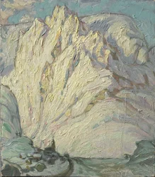 Snowy Mountains. Study from Lofoten