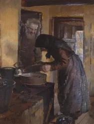 In the kitchen