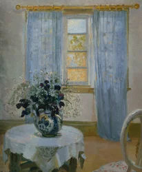 Interior with Clematis (Flower)
