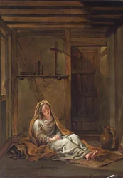 A lady in a cell