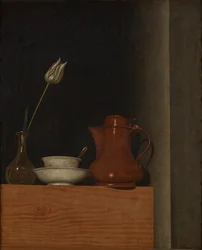 Still Life with Jug and Tulip