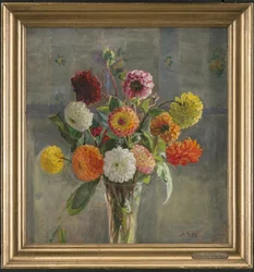 Dahlias in a Glass