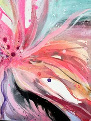 Vibrant Abstract Bloom