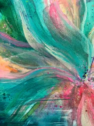 Vibrant Floral Abstract