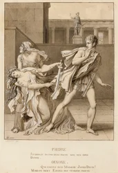 Phaedra, Having Declared Her Passion, Attempts to Kill Herself with the Sword of Hippolytus
