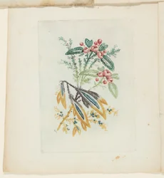 Plate, from New Suite of Notebooks of Ideal Flowers for Use by Draftsmen and Painters