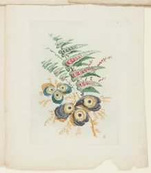Plate, from New Suite of Notebooks of Ideal Flowers for Use by Draftsmen and Painters