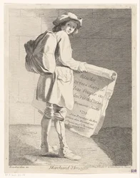 Traveling Print Seller from Studies Taken from the Lower Class or the Cries of Paris, Third Suite