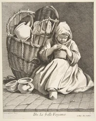 Pottery Peddler, 1738