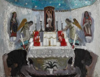 In the Church of St Jean, Tréboul, c.1953-54