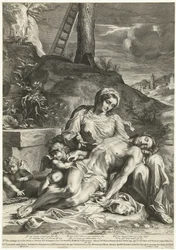 Pieta (engraved by Pieter de Bailliu)
