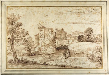 Landscape with a Castle and the Ruins of a Classical Portico
