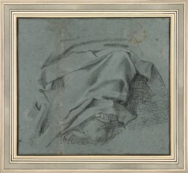 Study for the Drapery Across the Legs of the Virgin for the Assumption Altarpiece, S. Maria del Popolo